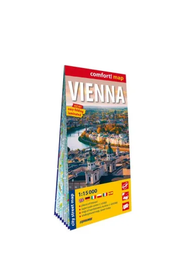 Comfort! map Vienna (Wiedeń) 1:15 000 plan w.2025