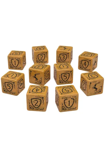 Kostki Baratheon Game of Thrones, zestaw 10 kostek D6