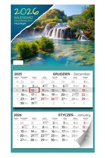 Kalendarz 2026 dwumiesięczny Premium