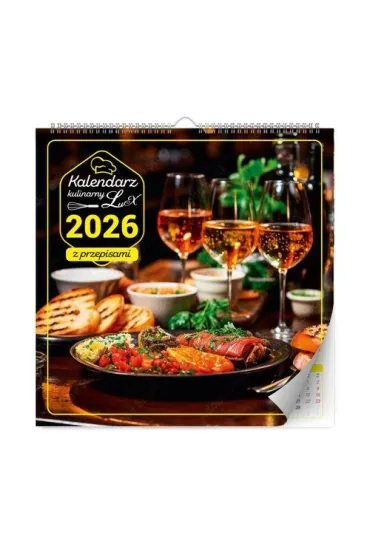Kalendarz ścienny 2026 kulinarny