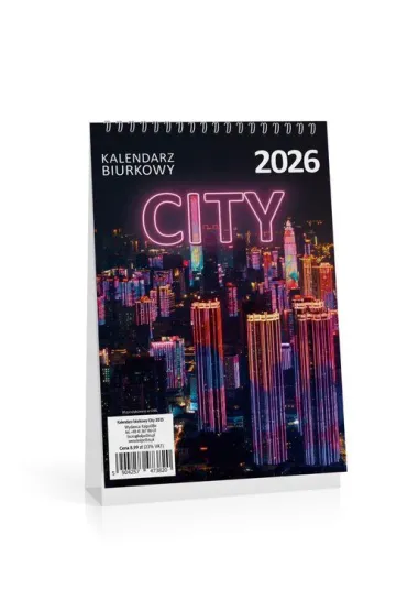 Kalendarz biurkowy 2026 city