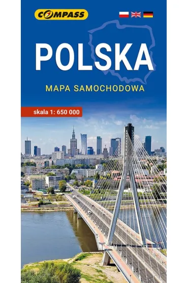 Mapa - Polska mapa samochodowa 1:650 000
