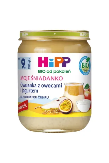 Moje śniadanko Owsianka z owocami i jogurtem po 9. miesiącu