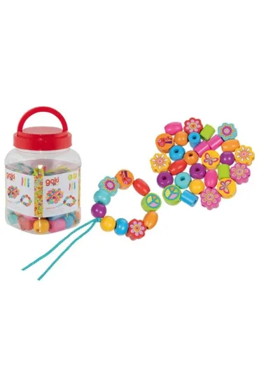 Zestaw koralików Flower Power 38 szt
