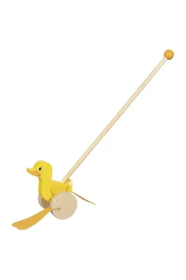 Drewniana kaczka Elli na patyku Goki
