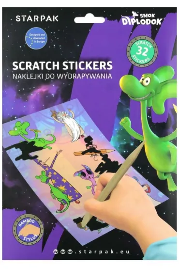 Naklejki do wydrapywania Diplodok