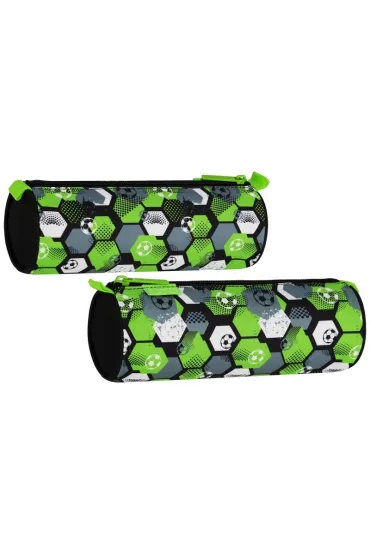 Piórnik tuba 1zamek Football green