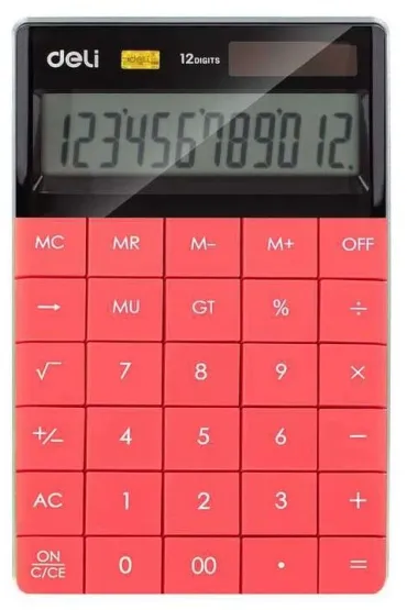 Kalkulator 12-pozycyjny czerwony