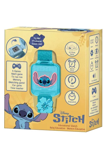 Zegarek edukacyjny z grami Stitch LAS4163
