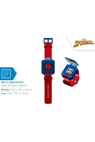 Zegarek edukacyjny z grami Spiderman SPD4753
