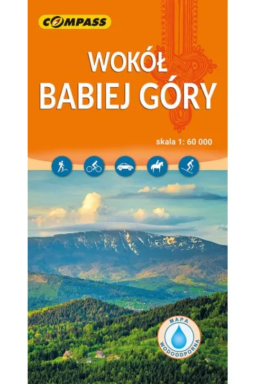 Mapa turystyczna - Wokół Babiej Góry laminowana