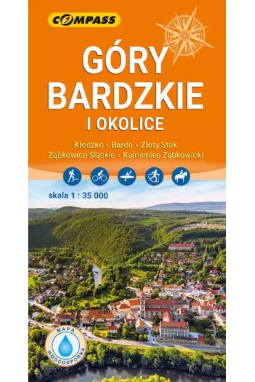 Mapa turystyczna - Góry Bardzkie i okolice lamin.