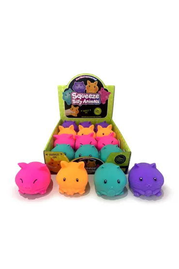 Zabawka do ściskania Zwierzątka Neonowe MIX