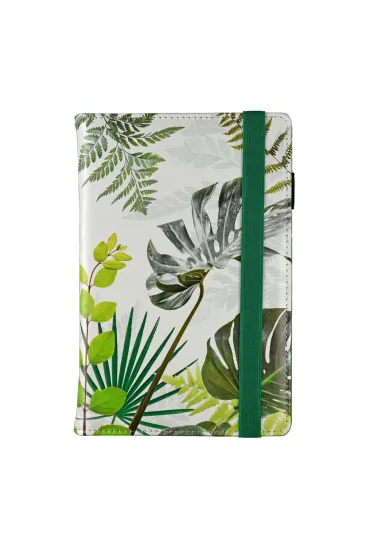 Planner 2026 dzienny A5 Botanic Black na gumkę