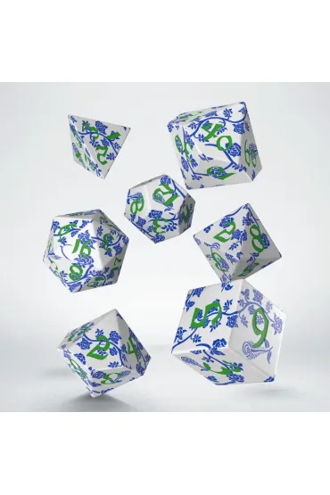 Full Art Dice Set, zestaw kości do gry, porcelanowy