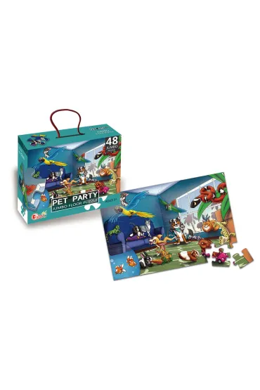 Puzzle jumbo party zwierząt domowych 48 elementów