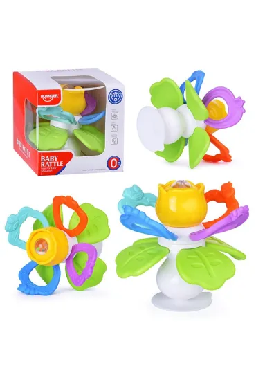 Grzechotka gryzak Kwiatek