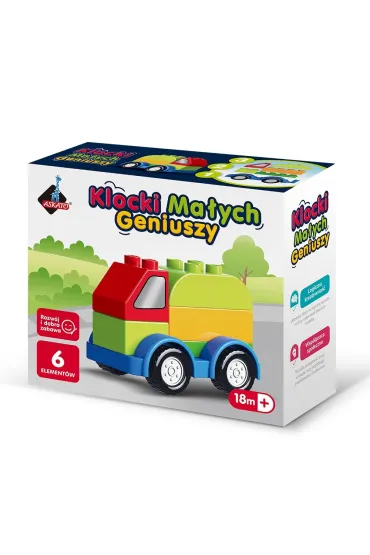  Klocki małych geniuszy Autko 6el