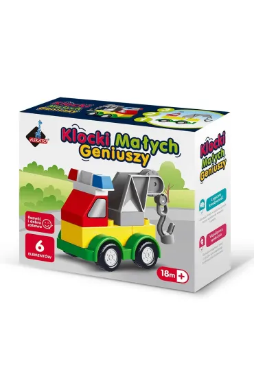  Klocki małych geniuszy Autko 6el