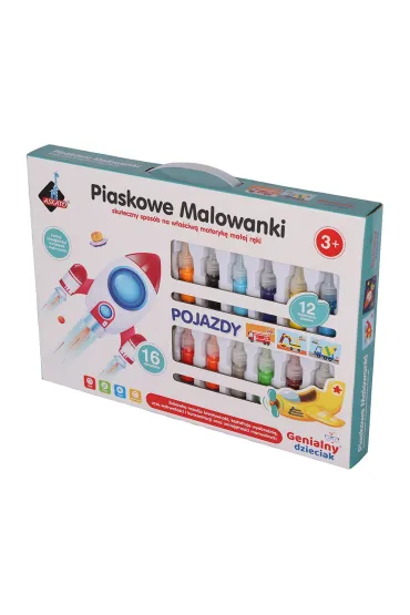 Genialny dzieciak. Piankowa wyklejanka Pojazdy