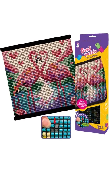 Obraz koralikowy Flamingi