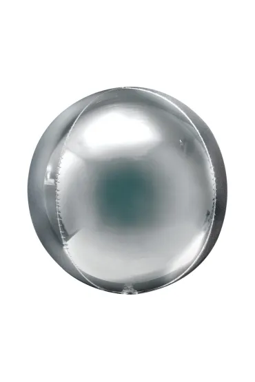 Balon foliowy kula srebrna 53x53cm