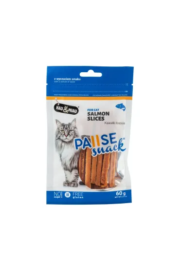 Pausesnack przysmak dla kota, kawałki łososia
