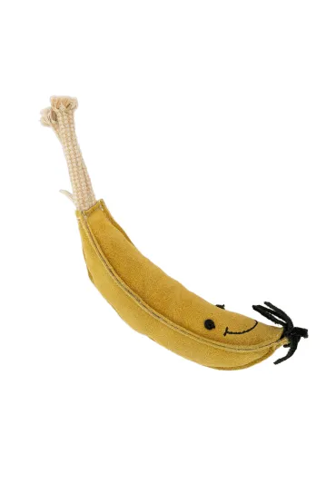 Zabawka, dla psa, banan, skórzany, 26cm x 20mm