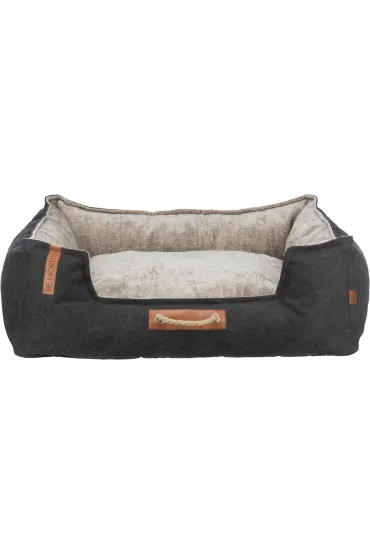 Be Nordic Föhr, legowisko, dla psa/kota, czarne/piaskowe, 100 x 80 cm