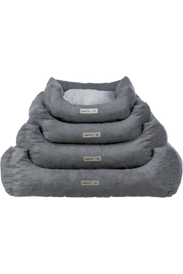 Liano, legowisko, dla psa/kota, tkanina/plusz, prostokątne, szare, 60 x 50 cm