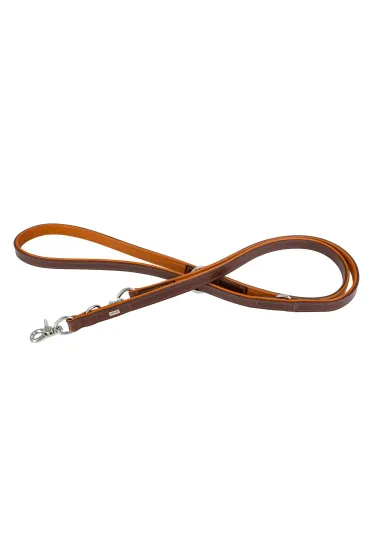 Smycz skórzana, 20 mm / 200 cm, jasny brąz