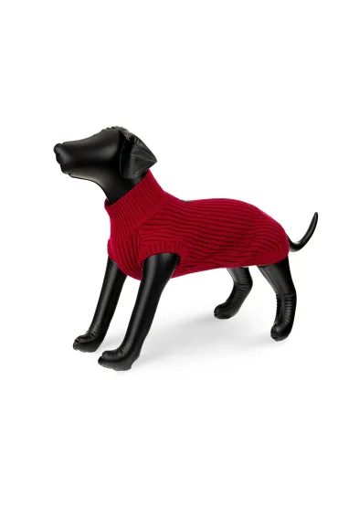 Sweter, dla psa, czerwony, rozmiar S, 35
