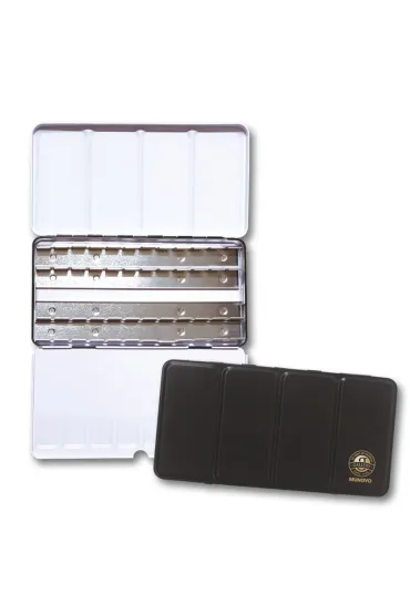 Kasetka metalowa na 48 szt. akwareli w półkostkach