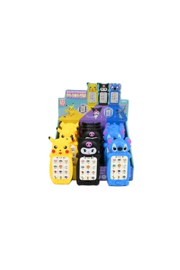 Telefon zwierzak ze światłem i dźwiękiem - 3 wzory