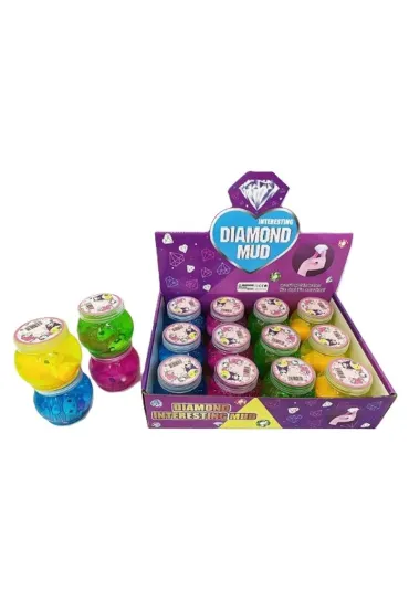 Slime zwierzątko z brokatem - 4 kolory - mix