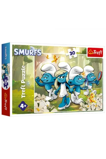 Puzzle 30 el. Smerfne przygody