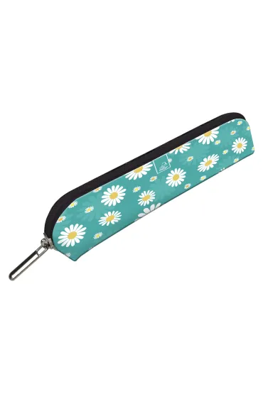 Piórnik mini Stokrotki Na Turkusie