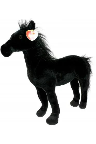 Pluszowy koń czarny - 55cm