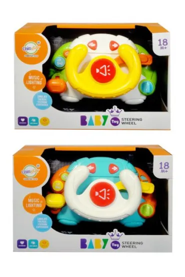 Kierownica baby ze światłem i dźwiękiem - mix