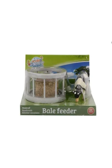 Paśnik dla krów 1:32 z sianem i krową