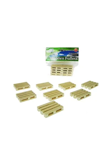 Drewniane palety 8-sztuk w skali 1:32