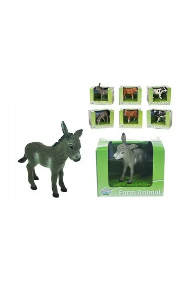 Zwierzęta domowe - krowa, osioł - mix