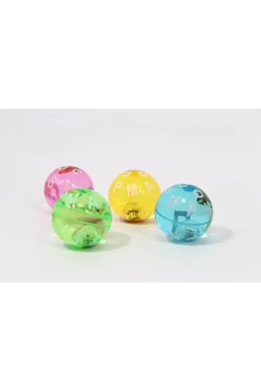 Piłeczka ze światłem 6,5cm - mix