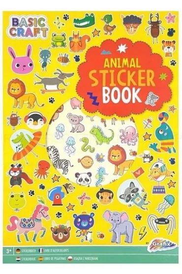 Książeczka A4 z naklejkami - żółta