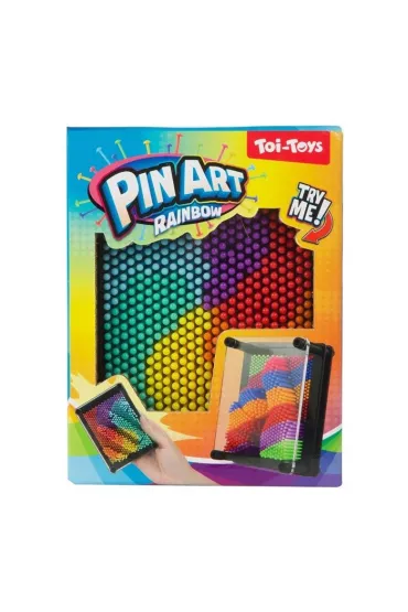 Tablica szpilkowa - PinArt 3D tęczowa