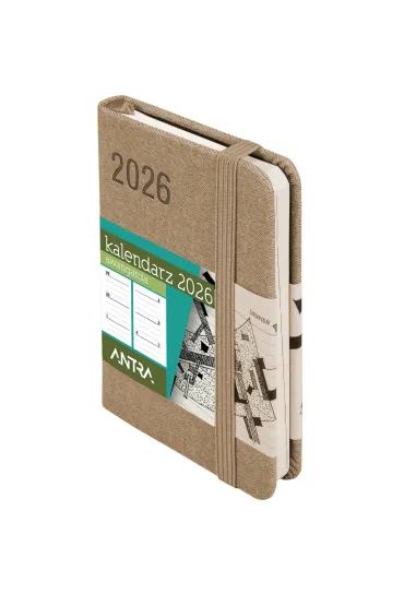 Kalendarz 2026 A7 Awangarda TDW beżowy