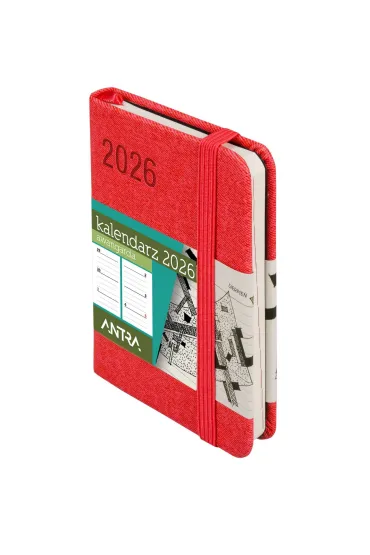 Kalendarz 2026 A7 Awangarda TDW czerwony