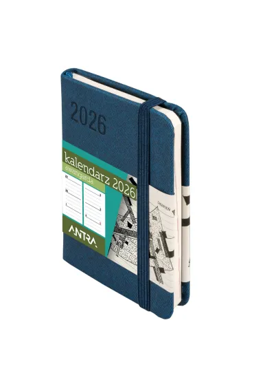 Kalendarz 2026 A7 Awangarda TDW granatowy