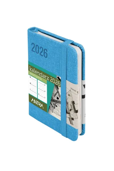 Kalendarz 2026 A7 Awangarda TDW niebieski