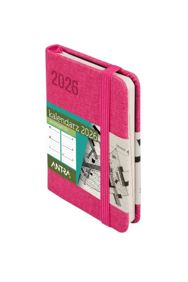 Kalendarz 2026 A7 Awangarda TDW różowy